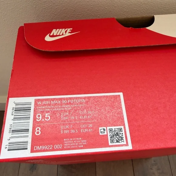 NIKE AIR MAX 90 FUTURA - Size 9.5 Womens - Phanton/Black-Hemp-Sanddrift - Picture 9 of 9